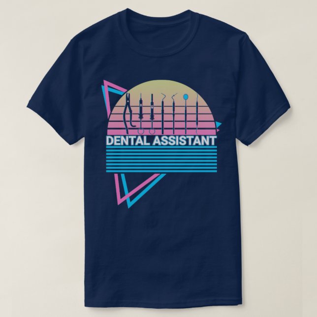 Dental Assistant Retro T-Shirt (Design vorne)
