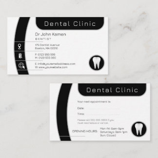 Dental | Berufliche Zahnklinik Terminkarte