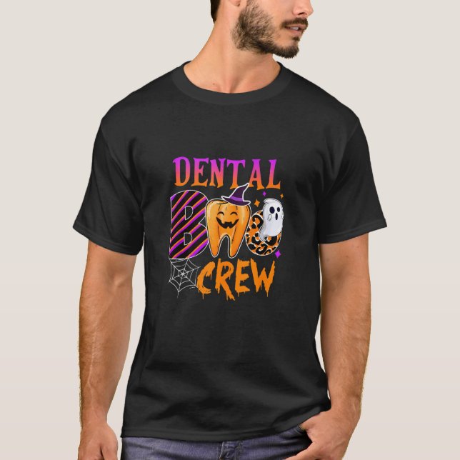 Dental Boo Crew Funny Boo Teeth Dentist Matching H T-Shirt (Vorderseite)