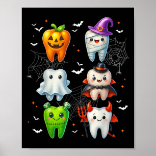 Dental Boo Crew zisst Halloween-Kostüme W Poster