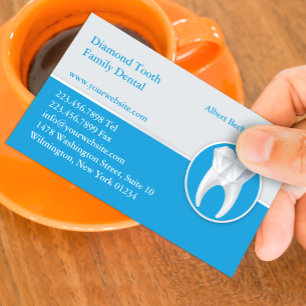 Dental Business Card mit Terminabsprache Terminkarte