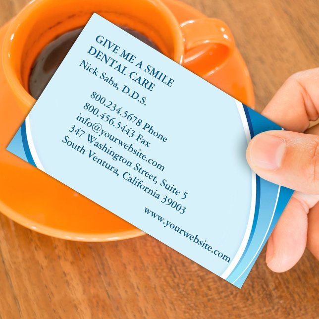 Dental Business Card mit Terminabsprache Terminkarte (Von Creator hochgeladen)