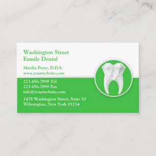 Dental Business Card mit Terminabsprache Terminkarte