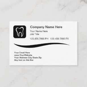 Dental Business Cards für moderne Standlogo Visitenkarte
