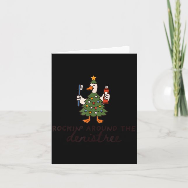 Dental Christmas Hygienist Holiday Dentist Denistr Karte (Vorderseite)