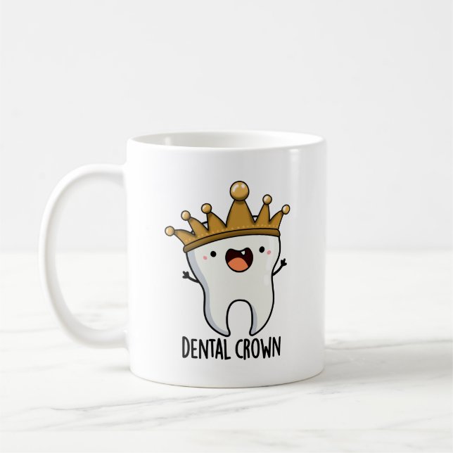 Dental Crown Funny Tooth Puff Kaffeetasse (Links)