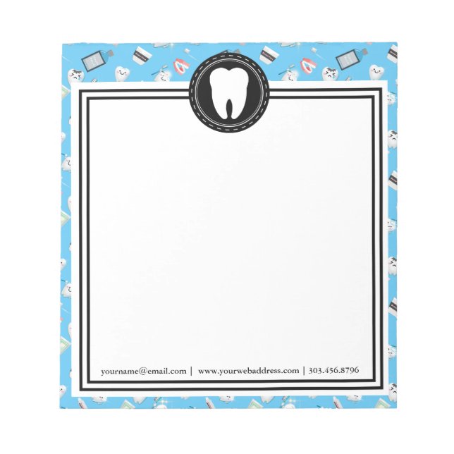 Dental Design Notepad Notizblock (Vorderseite)