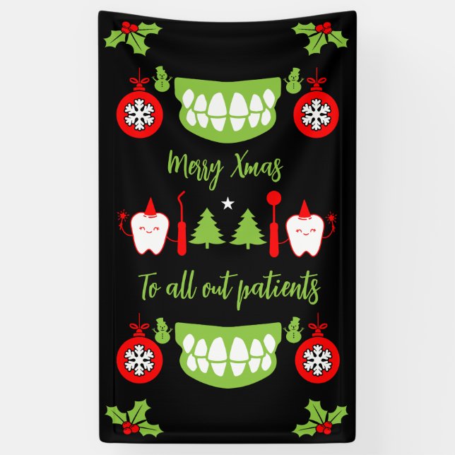 Dental Doctor Xmas Banner (Vertikal)
