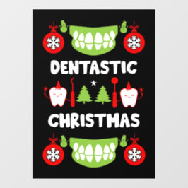 Dental Doctor Xmas Fensteraufkleber