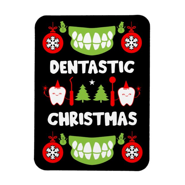 Dental Doctor Xmas Magnet (Vertikal)