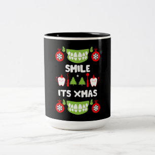 Dental Doctor Xmas Zweifarbige Tasse