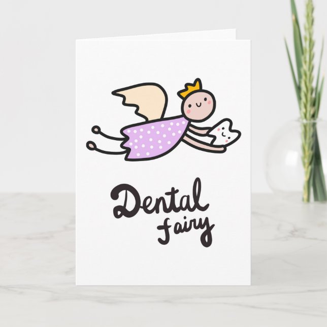 Dental Fairy Karte (Vorderseite)
