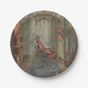 Dental Fleisch Operating Room Dentist Office Vinta Pappteller