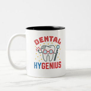Dental Hygenius Hygienist RDH Funny Wertschätzung Zweifarbige Tasse