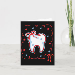 Dental Hygienic 4. Juli American Dentist Coquett Karte