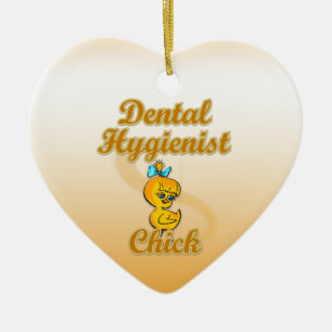 Dental Hygienist Chick Keramik Ornament