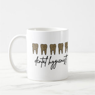 Dental Hygienist   RDH Dentist Cheetah print gifts Kaffeetasse