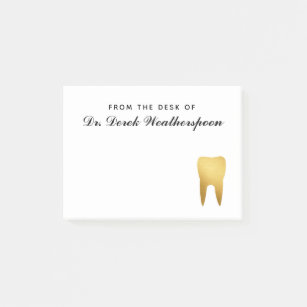 Dental Imitats Gold Foil Stand Personalisiert Post-it Klebezettel