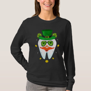 Dental Leprechaun Tooth Kleeblatt St Patricks Day  T-Shirt