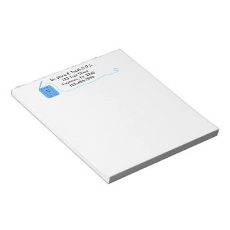 Dental Office Dental Floss Notepad Notizblock