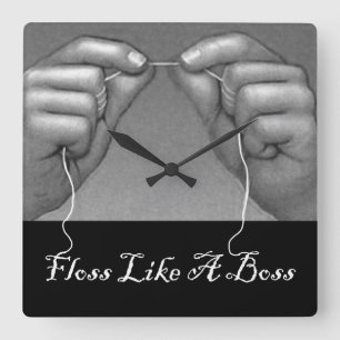 Dental Office Quadratische Wanduhr