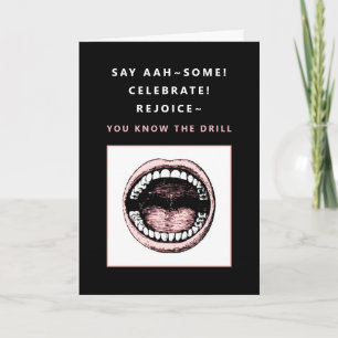 Dental School Abschluss Card Karte