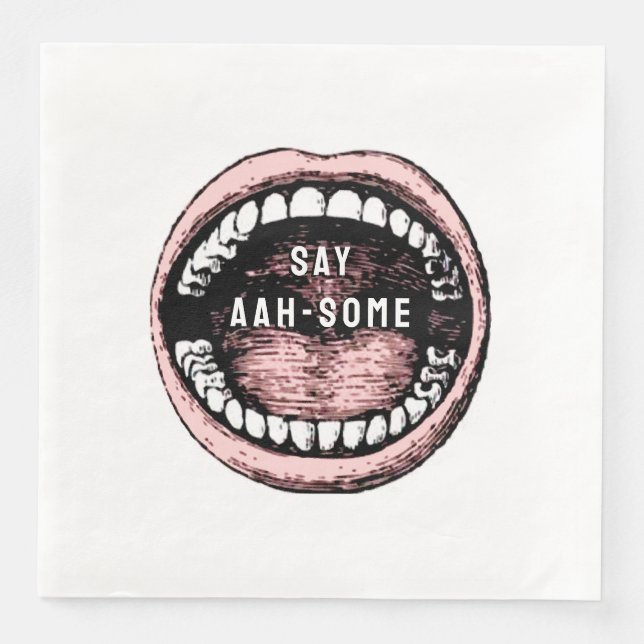 Dental School Graduation Party Serviette (Vorderseite)