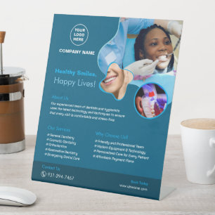 Dental Services Custom Pedestal Sign Sockelschild