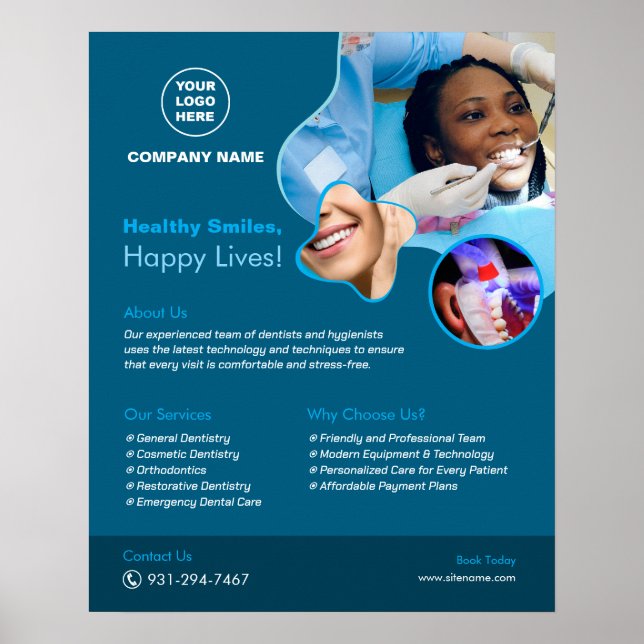 Dental Services Custom Poster (Vorne)