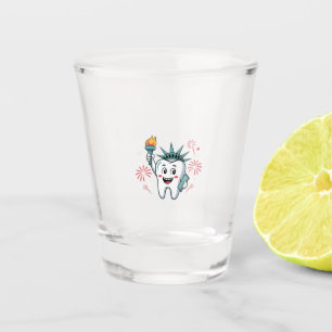 Dental Squad 4. Juli Zahnarzt Funny American Schnapsglas
