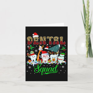 Dental Squad Christmas Santa Reindeer Elf Dental T Karte