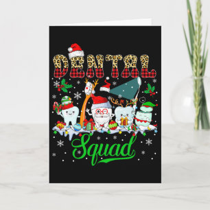 Dental Squad Christmas Santa Reindeer Elf Dental T Karte