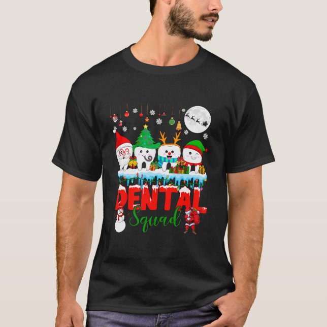 Dental Squad Christmas Tree Santa Reindeer Elf T-S T-Shirt (Vorderseite)