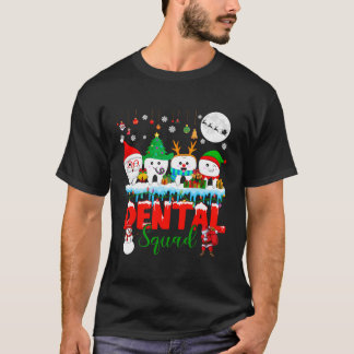 Dental Squad Christmas Tree Santa Reindeer Elf T-S T-Shirt