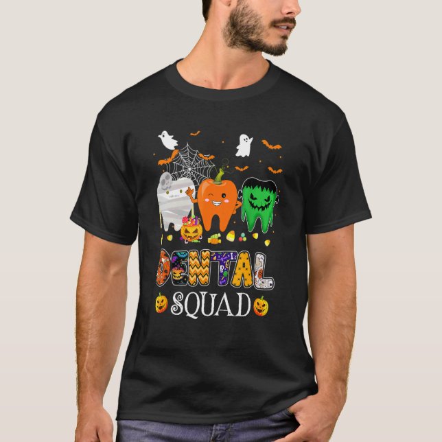 Dental Squad Dentist Halloween Kostümspuppe T-Shirt (Vorderseite)