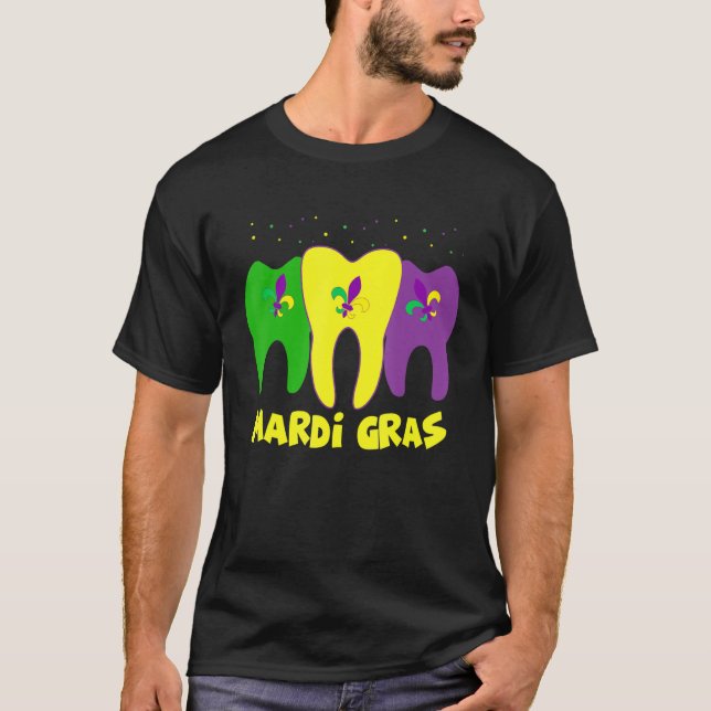 Dental Squad Margi Gras Dental Hygienic & Dental T-Shirt (Vorderseite)