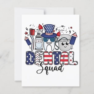 Dental Squad Niedlich Dentist Hygienist 4. Juli