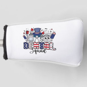 Dental Squad Niedlich Dentist Hygienist 4. Juli Golf Headcover