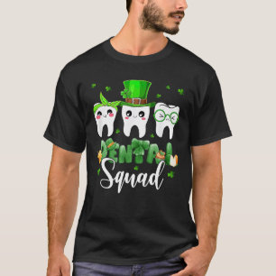Dental Squad Niedlich Tooth Irish Flag Kleeblatt S T-Shirt