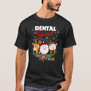 Dental Squad Niedlich Tooth Weihnachtszentist Merr T-Shirt