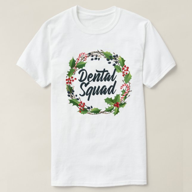 Dental Squad Santa Tooth Dental Assistant Xmas T-Shirt (Design vorne)