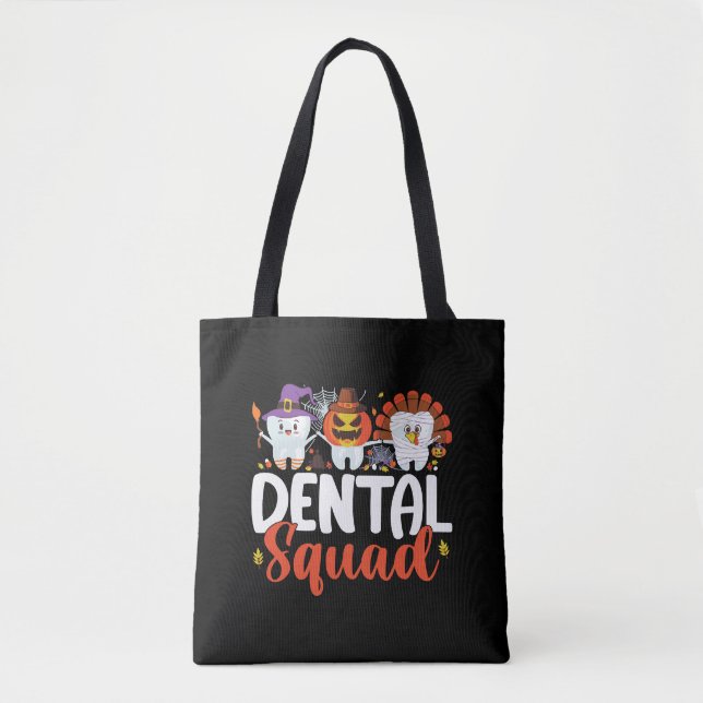 Dental Squad Tooth Dentist Erntedank Halloween (Vorderseite)