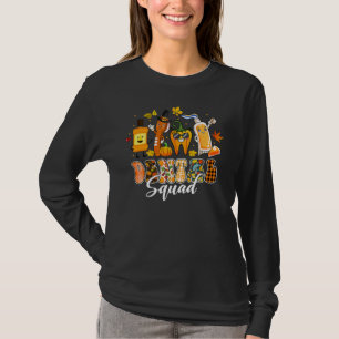 Dental Squad Zahn Zahnbürste Pilgerhut Thanksgi T-Shirt