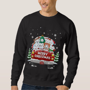 Dental Teeth Merry Christmas Red Truck Zahnarzt Ch Sweatshirt