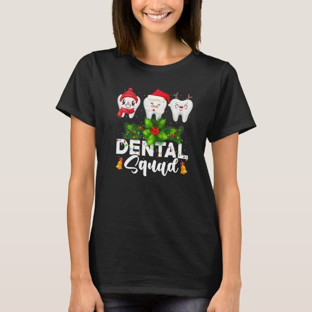 Dental Ugly Christmas Sweaters T-Shirt (Vorderseite)