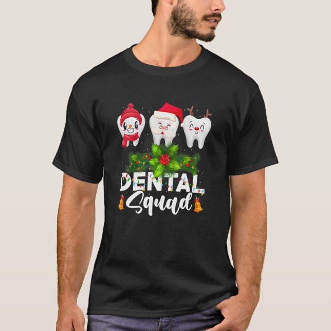 Dental Ugly Christmas Sweaters T-Shirt (Vorderseite)