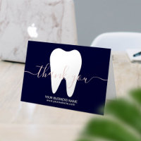 Dental White Tooth Navy Blue Dentist Vielen Dank