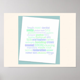 Dental Word Art Poster