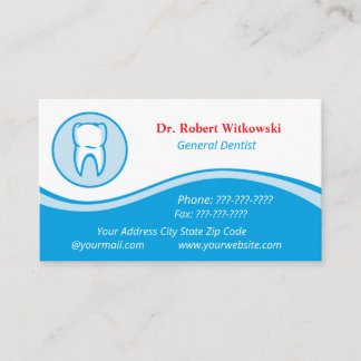 Dentalbüro-Visitenkarte für Dentaltooth-Logo Visitenkarte