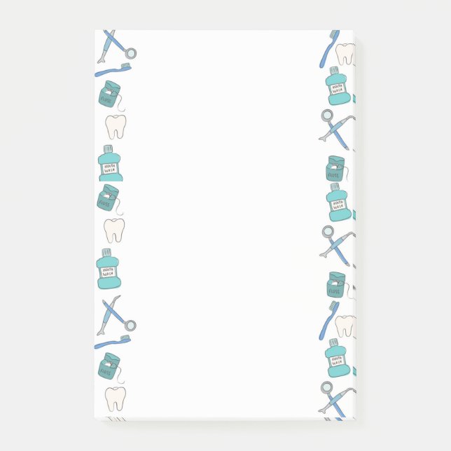 Dentaldesign-Notizblock Post-it Klebezettel (Vorderseite)